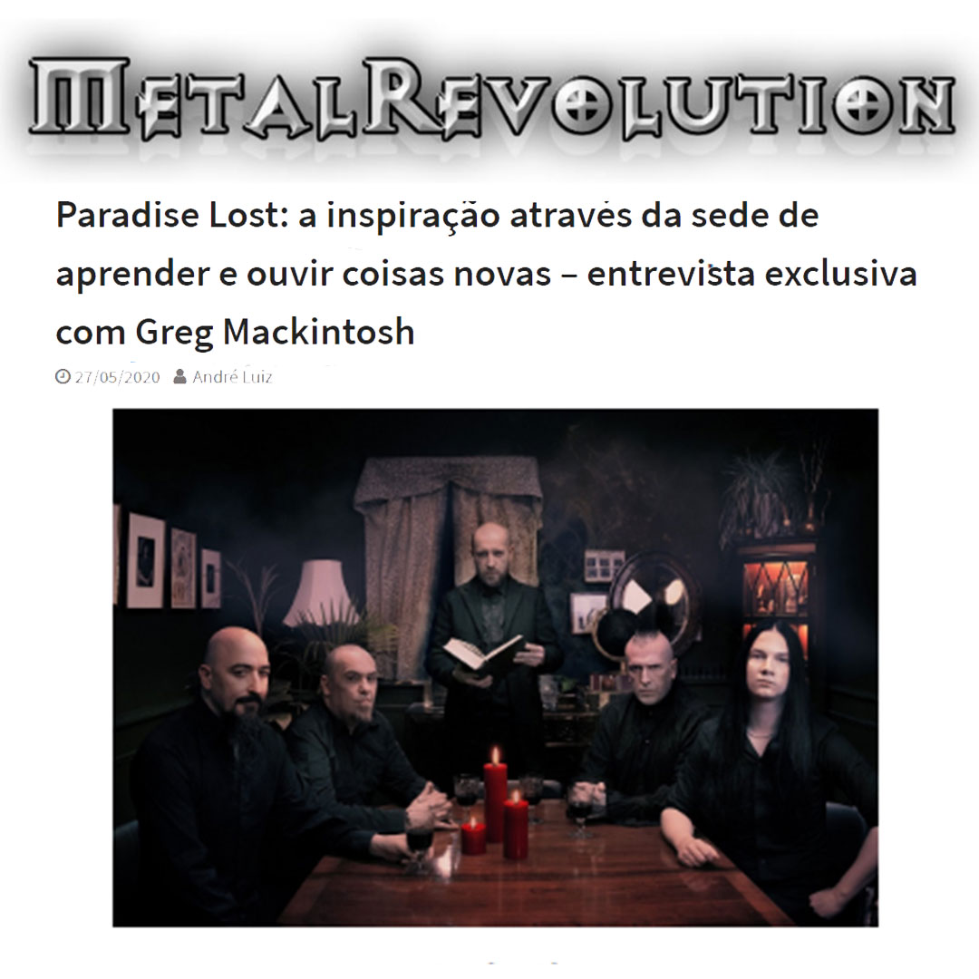 Paradise Lost entrevista Metal Revolution